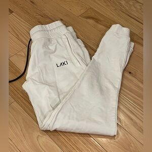 Women's White Track Pants